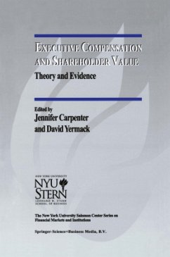 Executive Compensation and Shareholder Value - Carpenter, Jennifer / Yermack, D. (Hgg.)