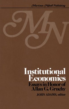 Institutional Economics - Adams, John (Hrsg.)