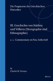 III. Geschichte Von Städten Und Völkern (Horographie Und Ethnographie), C. 1. Commentary on Nos. 608a-608
