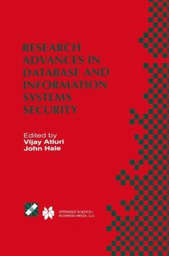 Research Advances in Database and Information Systems Security - Atluri, Vijay / Hale, John (Hgg.)