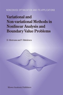 Variational and Non-variational Methods in Nonlinear Analysis and Boundary Value Problems - Motreanu, Dumitru;Radulescu, Vicentiu D.