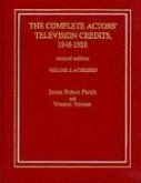The Complete Actors' Television Credits, 1948-1988: Actresses