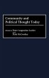 Community and Political Thought Today - Bild 1