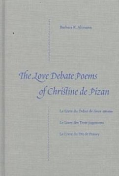 Cover The Love Debate Poems of Christine de Pizan