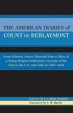 Cover American Diaries of Count de Berlaymont