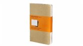 Moleskine Cahier pocket liniert packpapierbraun DIN A6. 3er Pack