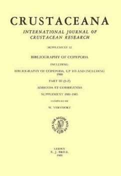 Bibliography of Copepoda Up to and Including 1980, Part III (S-Z) - Vervoort