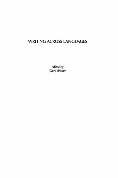 Writing Across Languages - Brauer, Gerd