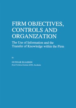 Firm Objectives, Controls and Organization - Eliasson, Gunnar