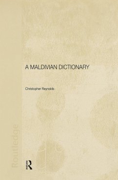 A Maldivian Dictionary - Reynolds, Christopher