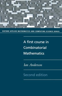 A First Course in Combinatorial Mathematics - Anderson, Ian