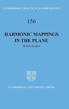 Harmonic Mappings in the Plane - Duren, Peter