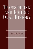 Transcribing and Editing Oral History