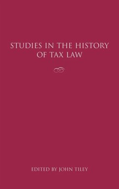 Cover Studies in the History of Tax Law, Volume 1