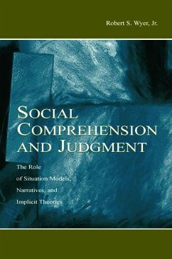 Social Comprehension and Judgment - Wyer Jr, Robert S