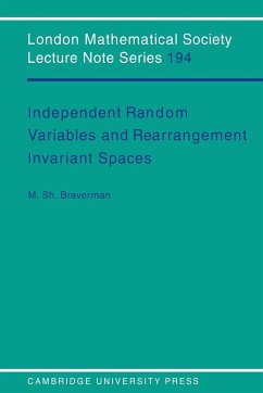 Independent Random Variables and Rearrangement Invariant Spaces - Braverman, Michael Sh