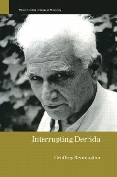 Interrupting Derrida - Bennington, Geoffrey