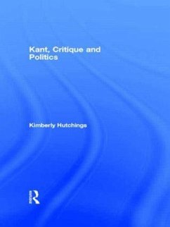 Kant, Critique and Politics - Hutchings, Kimberly