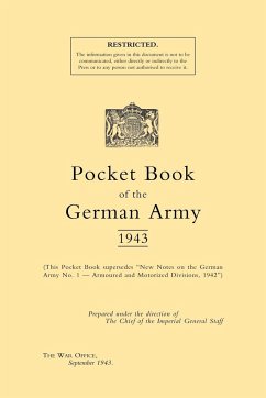Pocket Book of the German Army 1943 - War Office September 1943; The War