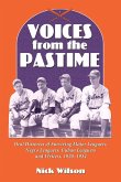 Voices from the Pastime Voices from the Pastime