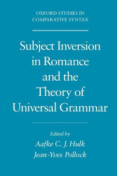 Cover Subject Inversion in Romance and the Theory of Universal Grammar