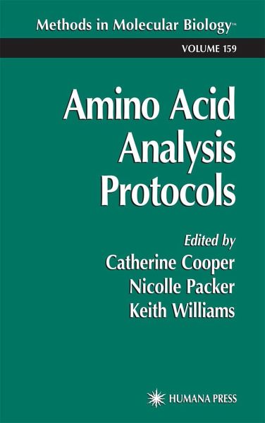 Amino Acid Analysis Protocols Amino Acid Analysis Protocols