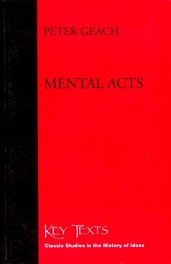 Mental Acts - Geach, Peter