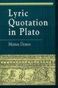 Lyric Quotation in Plato - Demos, Marian