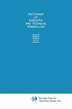 Dictionary of Scientific and Technical Terminology - Springer