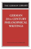 German 20th Century Philosophical Writings