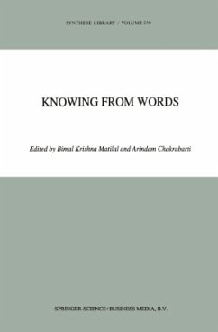 Knowing from Words - Matilal