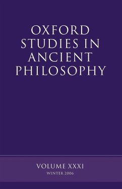 Oxford Studies in Ancient Philosophy - Sedley, David (ed.)