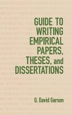 Guide to Writing Empirical Papers, Theses, and Dissertations