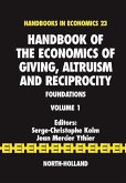 Handbook of the Economics of Giving, Altruism and Reciprocity