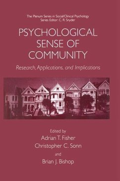 Psychological Sense of Community - Fisher, Adrian T. / Sonn, Christopher C. / Bishop, Brian J. (eds.)