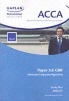 Cover ACCA Paper 3.6 Gbr Advanced Corporate Reporting