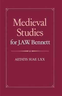 Medieval Studies for J. A. W. Bennett - Heyworth, P. L. (ed.)
