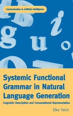 Cover Systemic Functional Grammar & Natural Language Generation