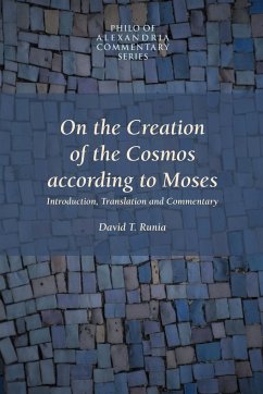 On the Creation of the Cosmos According to Moses - Philo, Charles Duke; Runia, David T.