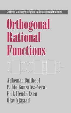 Orthogonal Rational Functions - Bultheel, Adhemar; Bultheel, A.; Gonzalez-Vera, P.