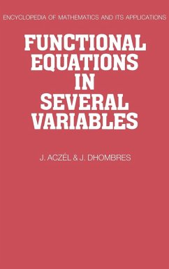 Functional Equations in Several Variables - Aczel, J.; Dhombres, J.; J, Aczel