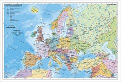 Stiefel Wandkarte Kleinformat Staaten Europas, Wandkarte, ohne Metallstäbe - Stiefel, Heinrich