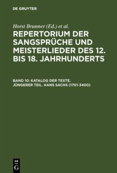 Katalog der Texte. Jüngerer Teil. Hans Sachs (1701-3400)