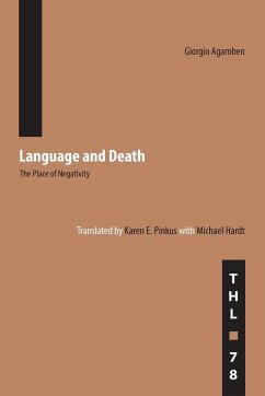 Language and Death - Agamben, Giorgio