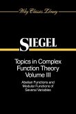 Topics in Complex Function Theory, Abelian Functions and Modular Functions of Several Variables