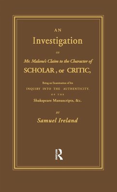 Investigation into Mr. Malone's Claim to Charter of Scholar - Ireland, Samuel