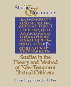 Studies in the Theory and Method of New Testament Textual Criticism - Epp, Eldon J.; Fee, Gordon D.