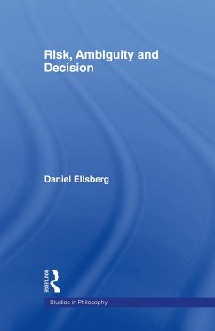 Risk, Ambiguity and Decision - Ellsberg, Daniel