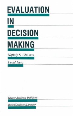 Evaluation in Decision Making - Glasman, Naftaly S.;Nevo, David