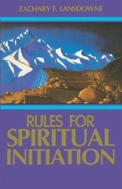 Rules for Spiritual Initiation - Lansdowne, Zachary